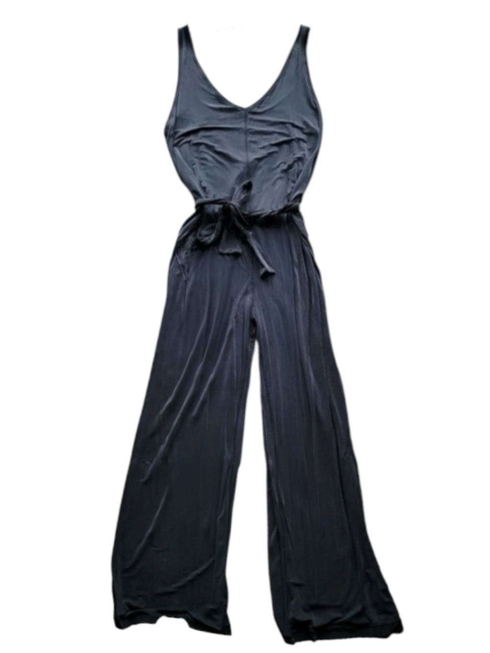 Lululemon Principal Dancer Jumpsuit - Romper Black Wide Leg Flowy Draped *Rare* - Picture 6 of 14